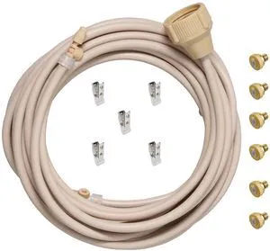 Orbit Portable Mist Water Cooling System, Beige, Durable Plastic, 12ft Orbit Portable Mist Water Cooling System, Beige, Durable Plastic, 12ft