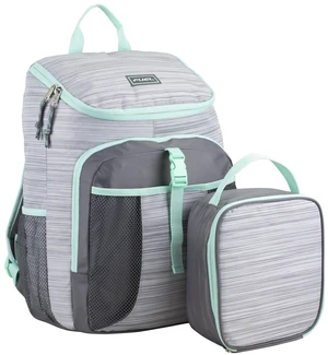 Fuel Unisex 2-Piece Top Loading Backpack and Lunch Bag Set, Ash Gray Fuel Unisex 2-Piece Top Loading Backpack and Lunch Bag Set, Ash Gray