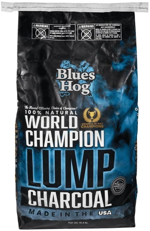 Blues Hog Lump Charcoal 15.4lbs, Single Sourced for Heat & Smoke Consistency Blues Hog Lump Charcoal 15.4lbs, Single Sourced for Heat & Smoke Consistency