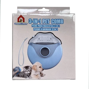 KennelMaster Blue 3-in-1 Multi-Function Pet Comb for Dogs and Cats KennelMaster Blue 3-in-1 Multi-Function Pet Comb for Dogs and Cats