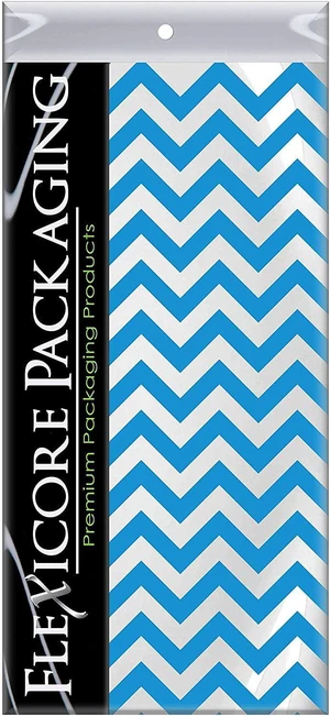 Turquoise Chevron Tissue Paper, 15"x20", 100 Count Turquoise Chevron Tissue Paper, 15"x20", 100 Count