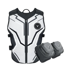 bHaptics Starter Bundle - TactSuit Air Haptic Vest + TactSleeve Haptic Armbands for PC and VR Gaming, 16 Feedback Points, Bluetooth, Native Game Support - Ash bHaptics Starter Bundle - TactSuit Air Haptic Vest + TactSleeve Haptic Armbands for PC and VR Gaming, 16 Feedback Points, Bluetooth, Native Game Support - Ash