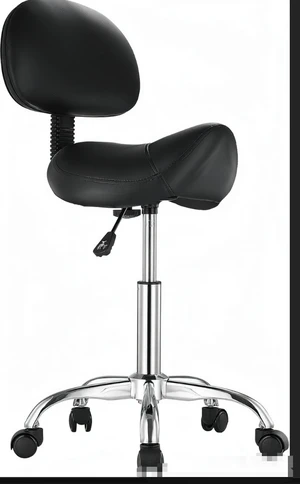 Adjustable Saddle Stool with Backrest, 360° Rolling Swivel Salon Chair, Height Adjustable Ergonomic Medical Office Stool, 450LBS Weight Capacity Adjustable Saddle Stool with Backrest, 360° Rolling Swivel Salon Chair, Height Adjustable Ergonomic Medical Office Stool, 450LBS Weight Capacity