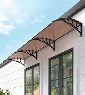 Window Awning, Polycarbonate Door Canopy, Rain Snow UV Protection Outdoor Window Cover with Heavy Duty Support Brackets for Home Front Door, Window Window Awning, Polycarbonate Door Canopy, Rain Snow UV Protection Outdoor Window Cover with Heavy Duty Support Brackets for Home Front Door, Window