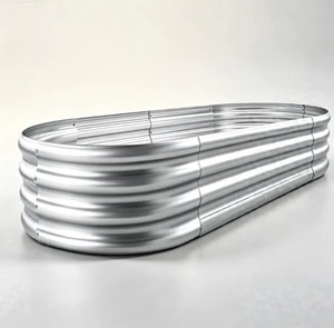 Galvanized Metal Raised Garden Bed, 4ft L × 2ft W ×1ft H Oval Raised Planter Box, 0.78mm Thick Corrugated Steel Garden Planter for Vegetables Herbs Flowers, Backyard Patio Yard Galvanized Metal Raised Garden Bed, 4ft L × 2ft W ×1ft H Oval Raised Planter Box, 0.78mm Thick Corrugated Steel Garden Planter for Vegetables Herbs Flowers, Backyard Patio Yard