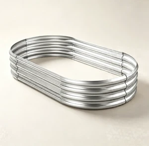 Galvanized Raised Garden Bed 8×4×1ft Oval Metal Raised Planter Box, 2 Pack, Thick 0.78mm Galvanized Steel Outdoor Garden Planter for Vegetables, Herbs, Flowers Galvanized Raised Garden Bed 8×4×1ft Oval Metal Raised Planter Box, 2 Pack, Thick 0.78mm Galvanized Steel Outdoor Garden Planter for Vegetables, Herbs, Flowers