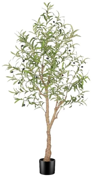 5FT Artificial Olive Tree, Faux Olive Tree with Realistic Fruits & Adjustable Branches, Potted Fake Olive Plant for Indoor Living Room Entryway Office Home Decor 5FT Artificial Olive Tree, Faux Olive Tree with Realistic Fruits & Adjustable Branches, Potted Fake Olive Plant for Indoor Living Room Entryway Office Home Decor