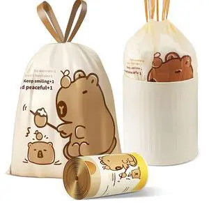 8 Gallon Trash Bags with Capybara Printed, Drawstring | Medium Garbage Bags, Tear-Resistant & Leak-Proof, Kitchen/Office Trash Can Liners, Secure Tie, 50 Counts 8 Gallon Trash Bags with Capybara Printed, Drawstring | Medium Garbage Bags, Tear-Resistant & Leak-Proof, Kitchen/Office Trash Can Liners, Secure Tie, 50 Counts