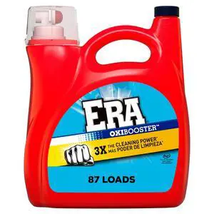 Liquid Laundry Detergent, 154 fl oz, 87 Loads Powerful Laundry Detergent for Stain Removal, Tough on Stains, Era Active Spot Fighter High EfficiencyDetergent Liquid Laundry Detergent, 154 fl oz, 87 Loads Powerful Laundry Detergent for Stain Removal, Tough on Stains, Era Active Spot Fighter High EfficiencyDetergent