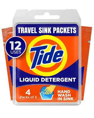 Travel Sink Packets, 4 Packs of 3 Travel Sink Packets, 4 Packs of 3