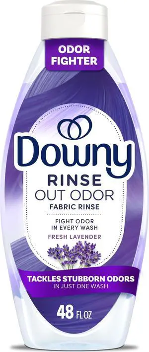 RINSE & REFRESH Laundry Odor Remover and Fabric Softener, Fresh Lavender, 48 fl oz, Safe on ALL Fabrics, Gentle on Skin, HE Compatible RINSE & REFRESH Laundry Odor Remover and Fabric Softener, Fresh Lavender, 48 fl oz, Safe on ALL Fabrics, Gentle on Skin, HE Compatible
