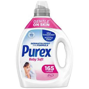 Baby Soft Liquid Laundry Detergent, 82.5 fl oz, 165 Loads | Ultra-concentrated formula, dye-free and hypoallergenic, gentle on skin, ideal for baby clothing Baby Soft Liquid Laundry Detergent, 82.5 fl oz, 165 Loads | Ultra-concentrated formula, dye-free and hypoallergenic, gentle on skin, ideal for baby clothing