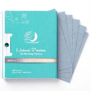 Large Face Oil Blotting Sheets 1pk/100 Makeup Friendly High Absorbency | Natural Matte Papers with Bamboo Charcoal Easy Dispensing Smart Design Perfect for Daily Skin Care & Great On-the-Go Large Face Oil Blotting Sheets 1pk/100 Makeup Friendly High Absorbency | Natural Matte Papers with Bamboo Charcoal Easy Dispensing Smart Design Perfect for Daily Skin Care & Great On-the-Go