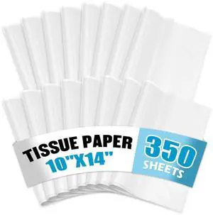 350 Sheets White Tissue Paper Bulk, 10 x 14 in for Gifts & Crafts | Perfect for Gift Wrapping, Gift Bags, Packaging, DIY Projects, Birthday Parties, Weddings and Holiday Decorations 350 Sheets White Tissue Paper Bulk, 10 x 14 in for Gifts & Crafts | Perfect for Gift Wrapping, Gift Bags, Packaging, DIY Projects, Birthday Parties, Weddings and Holiday Decorations