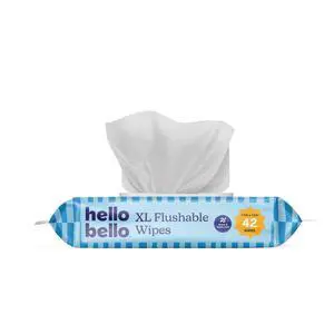 Toddler Flushable Wipes, X-Large Size for Potty Training, 42ct Toddler Flushable Wipes, X-Large Size for Potty Training, 42ct