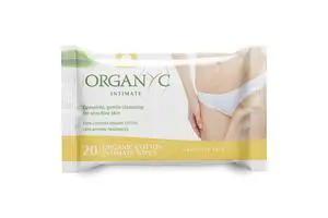 - Made with Organic Cotton Intimate Wet Wipes For Sensitive Skin, pH Balanced, No Parabens, Alcohol, or Chlorine, 20 Count (Pack of 1) - Made with Organic Cotton Intimate Wet Wipes For Sensitive Skin, pH Balanced, No Parabens, Alcohol, or Chlorine, 20 Count (Pack of 1)