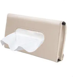 Beige Car Tissue Holder for Sun Visor, Universal Fit All Vehicles | Hanging Tissue Box, Easy Refill, Includes Paper Napkins, Easy-Access, Universal Car Accessory for Men Women, Car Must Haves Beige Car Tissue Holder for Sun Visor, Universal Fit All Vehicles | Hanging Tissue Box, Easy Refill, Includes Paper Napkins, Easy-Access, Universal Car Accessory for Men Women, Car Must Haves