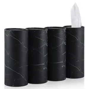 Tissue Holder, 4 Pack Car Cup Holder Facial Tissues with Travel Tissue Bag, Quick and Convenient Flower Combination Car Tissue Box(4 Canisters/200 Tissues) Black Tissue Holder, 4 Pack Car Cup Holder Facial Tissues with Travel Tissue Bag, Quick and Convenient Flower Combination Car Tissue Box(4 Canisters/200 Tissues) Black