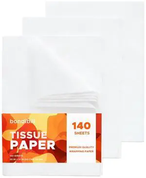 140 Sheets White Tissue Paper for Gift Bags 20x14 inch | Acid Free Wrapping Paper Bulk for Gift Package, Storage, Christmas Wedding Birthday Mother's Day Party Decor Art Craft 140 Sheets White Tissue Paper for Gift Bags 20x14 inch | Acid Free Wrapping Paper Bulk for Gift Package, Storage, Christmas Wedding Birthday Mother's Day Party Decor Art Craft