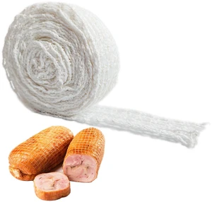 16.4ft Meat Netting Roll, Size 16 Ham Sock Elastic Netting | Meat Butcher Twine Net for Meat Cooking Smoking, or Drying 16.4ft Meat Netting Roll, Size 16 Ham Sock Elastic Netting | Meat Butcher Twine Net for Meat Cooking Smoking, or Drying
