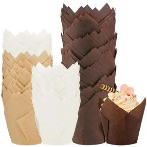 200pcs Tulip Cupcake Liners for Baking Parchment Muffin Liners | Parchment Paper Baking Cups Muffin Wrappers Perfect for Birthday Party, Weddings,Catering, Restaurants Standard Size 200pcs Tulip Cupcake Liners for Baking Parchment Muffin Liners | Parchment Paper Baking Cups Muffin Wrappers Perfect for Birthday Party, Weddings,Catering, Restaurants Standard Size