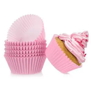 Pink Baking Cups, 100 pieces Standard Nonstick Cupcake Wrappers Baking Cup Holder Molds for Wedding, Birthday, Baby Shower, Holiday Party, Valentines Day Cupcake Liners Pink Baking Cups, 100 pieces Standard Nonstick Cupcake Wrappers Baking Cup Holder Molds for Wedding, Birthday, Baby Shower, Holiday Party, Valentines Day Cupcake Liners