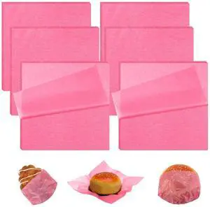 240 Sheets Deli Paper Wax Paper Sheets, Pink, 7 x 7 Inch | Oil Proof Food Wrapping Bulk, Decorative Parchment, Liners Food Wrapping Sheets, for Sandwiches, Bread, BBQ, Picnic 240 Sheets Deli Paper Wax Paper Sheets, Pink, 7 x 7 Inch | Oil Proof Food Wrapping Bulk, Decorative Parchment, Liners Food Wrapping Sheets, for Sandwiches, Bread, BBQ, Picnic