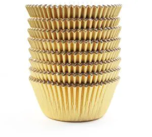 Gold Foil Cupcake Case Liners Wrappers Baking Muffin Paper Cups 200 Pcs Gold Foil Cupcake Case Liners Wrappers Baking Muffin Paper Cups 200 Pcs