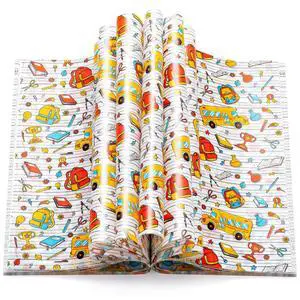 100Pcs Back to School Wax Paper Sheets for Food | Sandwich Wrap Papers Deli Wraps, Waterproof Oil-proof, Picnic Basket Liners, Bag Pattern for Kitchen Handmade Foods 100Pcs Back to School Wax Paper Sheets for Food | Sandwich Wrap Papers Deli Wraps, Waterproof Oil-proof, Picnic Basket Liners, Bag Pattern for Kitchen Handmade Foods