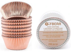 Standard Rose Gold Foil Cupcake Liners Paper Baking Cups 200-Count | Muffin Liners With Style, Metallic Foil Baking Cups Sturdy Enough, Vibrant Colors and Won't Fade When Baked Standard Rose Gold Foil Cupcake Liners Paper Baking Cups 200-Count | Muffin Liners With Style, Metallic Foil Baking Cups Sturdy Enough, Vibrant Colors and Won't Fade When Baked