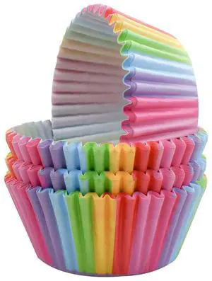 100 Pack Rainbow Cupcake Liners - Standard Size, Greaseproof Paper Muffin Liners for Birthday Party, Wedding Cake, Colorful Cupcake Wrappers 100 Pack Rainbow Cupcake Liners - Standard Size, Greaseproof Paper Muffin Liners for Birthday Party, Wedding Cake, Colorful Cupcake Wrappers