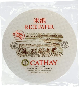 Fresh Spring Roll Rice Paper Wrappers 30 Sheets | Non-GMO, Gluten-Free, Low Carb, Natural Ingredients | Vietnamese Summer Veggie Wraps Fresh Spring Roll Rice Paper Wrappers 30 Sheets | Non-GMO, Gluten-Free, Low Carb, Natural Ingredients | Vietnamese Summer Veggie Wraps