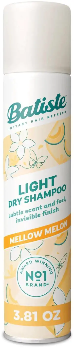 Light Dry Shampoo, Mellow Melon Fragrance, 3.81 Oz | Subtle Melon Scent, Lightweight Formula, Invisible Finish, Gently Removes Oil and Grease Between Washes Light Dry Shampoo, Mellow Melon Fragrance, 3.81 Oz | Subtle Melon Scent, Lightweight Formula, Invisible Finish, Gently Removes Oil and Grease Between Washes