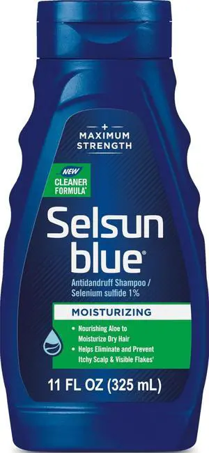 Moisturizing Antidandruff Shampoo, 11 fl. oz. | Maximum strength scalp treatment with 1% selenium sulfide, helps prevent scalp itching and flaking Moisturizing Antidandruff Shampoo, 11 fl. oz. | Maximum strength scalp treatment with 1% selenium sulfide, helps prevent scalp itching and flaking