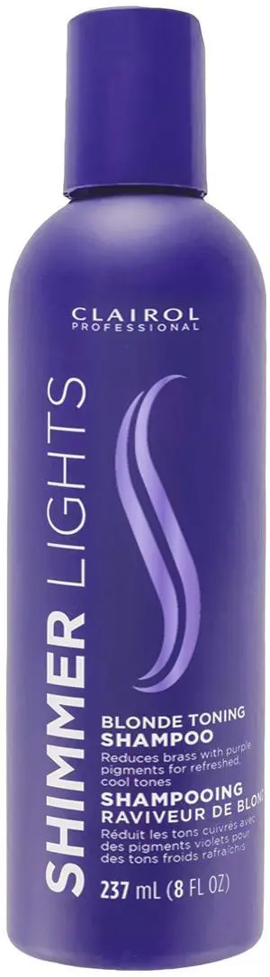 Shimmer Lights Purple Shampoo | Neutralizes Brass & Yellow Tones | For Blonde, Silver, Gray & Highlighted Hair Shimmer Lights Purple Shampoo | Neutralizes Brass & Yellow Tones | For Blonde, Silver, Gray & Highlighted Hair