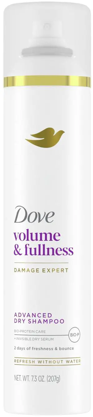 Volume & Fullness Dry Shampoo, Volumizing for Flat Hair 7.3oz 1ct | For all hair types, volumizing weightless formula refreshes and revives hair without water for 2 days of freshness and bounce Volume & Fullness Dry Shampoo, Volumizing for Flat Hair 7.3oz 1ct | For all hair types, volumizing weightless formula refreshes and revives hair without water for 2 days of freshness and bounce