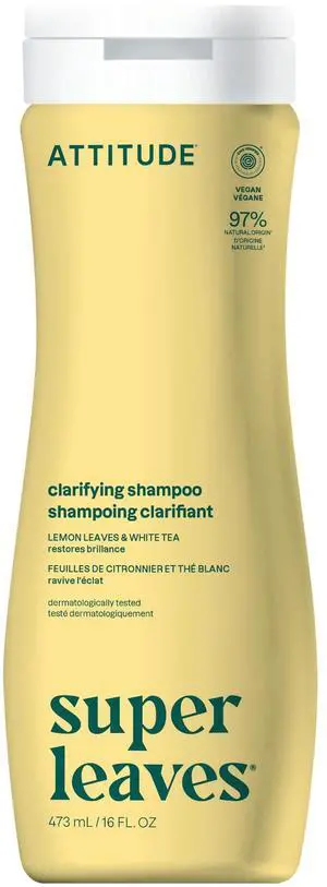 Clarifying Hair Shampoo, EWG Verified, Restores Shine, Naturally Derived Ingredients, Vegan and Plant Based, Lemon Leaves and White Tea, 16 Fl Oz Clarifying Hair Shampoo, EWG Verified, Restores Shine, Naturally Derived Ingredients, Vegan and Plant Based, Lemon Leaves and White Tea, 16 Fl Oz