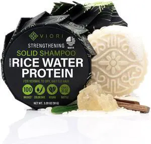 Strengthening Shampoo Bar - Rice Water, Hidden Waterfall | Strengthens all hair types; vanilla-musk scent; handcrafted with Longsheng rice water; paraben & cruelty-free; vegan Strengthening Shampoo Bar - Rice Water, Hidden Waterfall | Strengthens all hair types; vanilla-musk scent; handcrafted with Longsheng rice water; paraben & cruelty-free; vegan