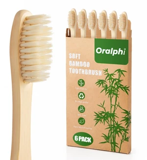 Bamboo Toothbrushes 6 Pack, Soft Bristle Toothbrush for Adults Sensitive Gums, BPA Free Non Plastic Natural Toothbrush Travel Kit, Eco Friendly Wooden Toothbrush Bamboo Toothbrushes 6 Pack, Soft Bristle Toothbrush for Adults Sensitive Gums, BPA Free Non Plastic Natural Toothbrush Travel Kit, Eco Friendly Wooden Toothbrush
