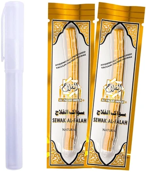 Natural Miswak Toothbrush - 2 Sticks and 1 Holder - Vacuum Sealed Natural Flavor Traditional Toothbrush Stick - for Healthy Gums & Teeth Natural Miswak Toothbrush - 2 Sticks and 1 Holder - Vacuum Sealed Natural Flavor Traditional Toothbrush Stick - for Healthy Gums & Teeth