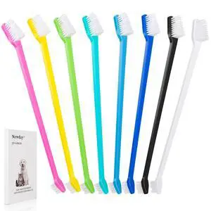 Dog Toothbrush Set of 8 - Dual Headed, Dental Hygiene Convenient Soft Toothbrush to Clean pet Teeth, Dog Tooth Brushes for Small to Large Dogs, Cats, and Most Pets, Teeth Brush in Bulk Dog Toothbrush Set of 8 - Dual Headed, Dental Hygiene Convenient Soft Toothbrush to Clean pet Teeth, Dog Tooth Brushes for Small to Large Dogs, Cats, and Most Pets, Teeth Brush in Bulk