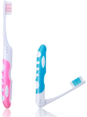 2Pcs Folding Toothbrush, Portable, Soft Travel Size, for Hiking, Camping, Traveling 2Pcs Folding Toothbrush, Portable, Soft Travel Size, for Hiking, Camping, Traveling
