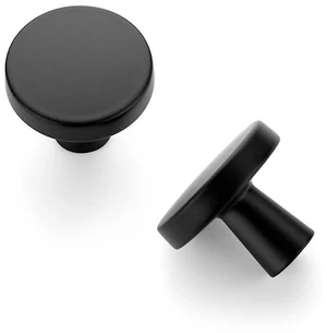 Matte Black Solid Kitchen Cabinet Knobs 1-1/4 Inch 5 Pack | Zinc Alloy, Rounded shape, Single Hole, Screws Included, Simple Drawer Handles, Cabinet Hardware Pulls, for Dresser Drawers Matte Black Solid Kitchen Cabinet Knobs 1-1/4 Inch 5 Pack | Zinc Alloy, Rounded shape, Single Hole, Screws Included, Simple Drawer Handles, Cabinet Hardware Pulls, for Dresser Drawers