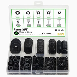 1100Pcs 9 Sizes M2-M12 Black Flat Washers for Screws & Bolts | M2 M2.5 M3 M4 M5 M6 M8 M10 M12 Carbon Steel Washers Flat for Bolts &Screws,Household,Industrial,Furniture & Mechanical Repair 1100Pcs 9 Sizes M2-M12 Black Flat Washers for Screws & Bolts | M2 M2.5 M3 M4 M5 M6 M8 M10 M12 Carbon Steel Washers Flat for Bolts &Screws,Household,Industrial,Furniture & Mechanical Repair