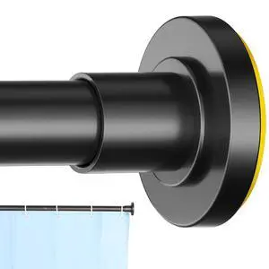 1" Heavy Duty Black Shower Curtain Rod 31 to 80 Inch,Adjustable | Stainless Steel Tension Curtain Rod Non slip, No Drill Shower Rods for Bathroom,Easy Install 1" Heavy Duty Black Shower Curtain Rod 31 to 80 Inch,Adjustable | Stainless Steel Tension Curtain Rod Non slip, No Drill Shower Rods for Bathroom,Easy Install