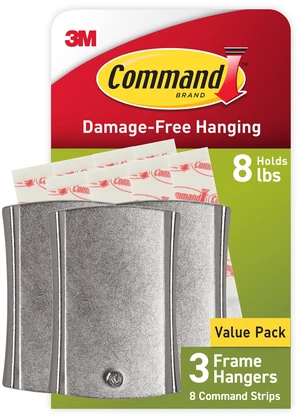 8 lb Universal Hangers, 3 Hangers, 8 Strips | Universal Hangers for Sawtooth, D-Ring, Wire, Keyhole and Other Frames, Damage-Free Hanging for Home Décor 8 lb Universal Hangers, 3 Hangers, 8 Strips | Universal Hangers for Sawtooth, D-Ring, Wire, Keyhole and Other Frames, Damage-Free Hanging for Home Décor