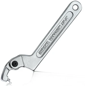 Adjustable C Spanner Hook Wrench, 3/4-2" (19-51mm) | Adjustable Opening, Round Head, C Pin Spanner, Cr-V Steel, for Mechanical Equipments Vehicles, Tighten Lock Nuts & Bearings Adjustable C Spanner Hook Wrench, 3/4-2" (19-51mm) | Adjustable Opening, Round Head, C Pin Spanner, Cr-V Steel, for Mechanical Equipments Vehicles, Tighten Lock Nuts & Bearings