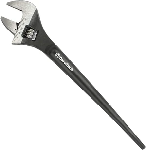8-Inch Adjustable Construction Spud Wrench | Black Oxide Finish, CR-V Steel, SAE and Metric Scale Marked, Alignment Holes and Tail Crowbar Features 8-Inch Adjustable Construction Spud Wrench | Black Oxide Finish, CR-V Steel, SAE and Metric Scale Marked, Alignment Holes and Tail Crowbar Features