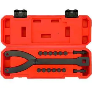 Variable Pin Spanner Wrench 15 Pack 1-1/4 Inches to 5 Inches | Adjustable Cylinder Spanner Wrench Set with Pins 1/2" Drive Ratchet Fan Clutch Pully Holder Wrench Kit Variable Pin Spanner Wrench 15 Pack 1-1/4 Inches to 5 Inches | Adjustable Cylinder Spanner Wrench Set with Pins 1/2" Drive Ratchet Fan Clutch Pully Holder Wrench Kit