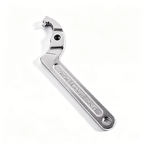 Chrome Vanadium C Pin Spanner Adjustable Hook Wrench, Round Head 32-76mm Chrome Vanadium C Pin Spanner Adjustable Hook Wrench, Round Head 32-76mm